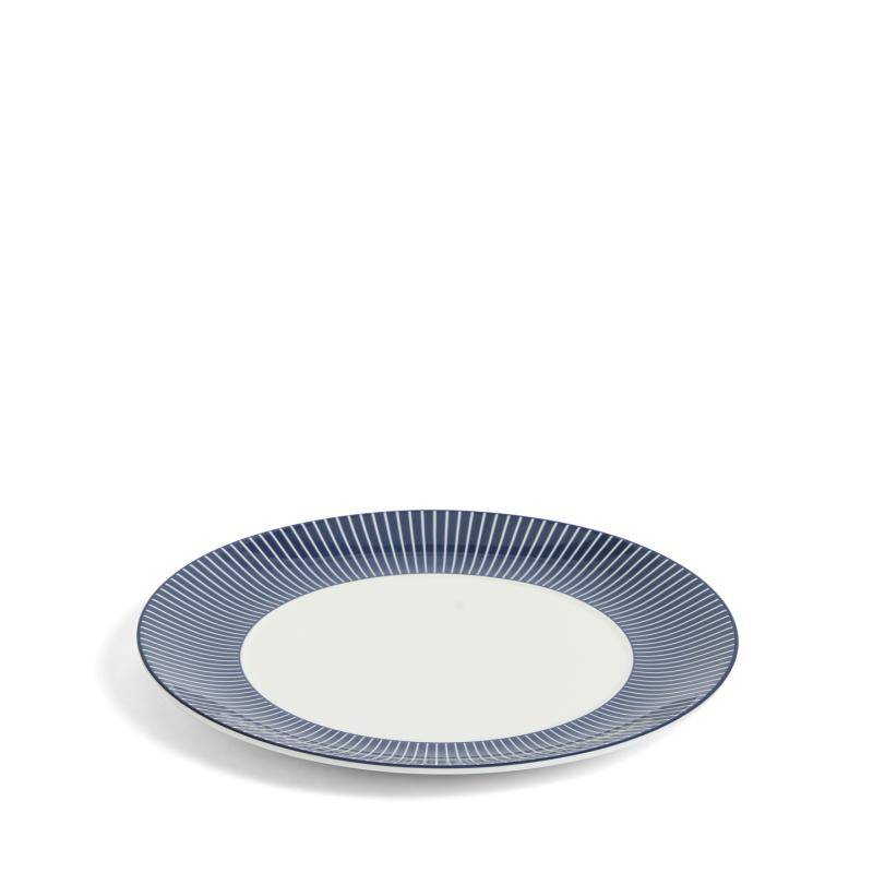 Wedgwood Gio Pinstripe Blue Plate | 23cm