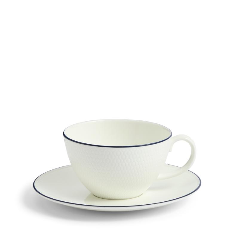 Wedgwood Gio Blue Line Teacup & Saucer