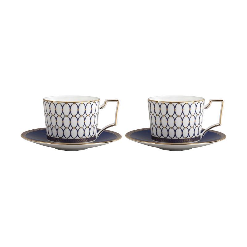 Wedgwood Renaissance Gold Teacup & Saucer | Set of 2