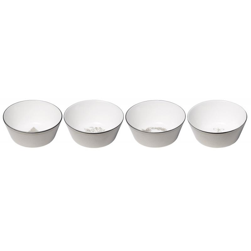 Wedgwood Fine Bone China Christmas Bowls 11cm | Set of 4