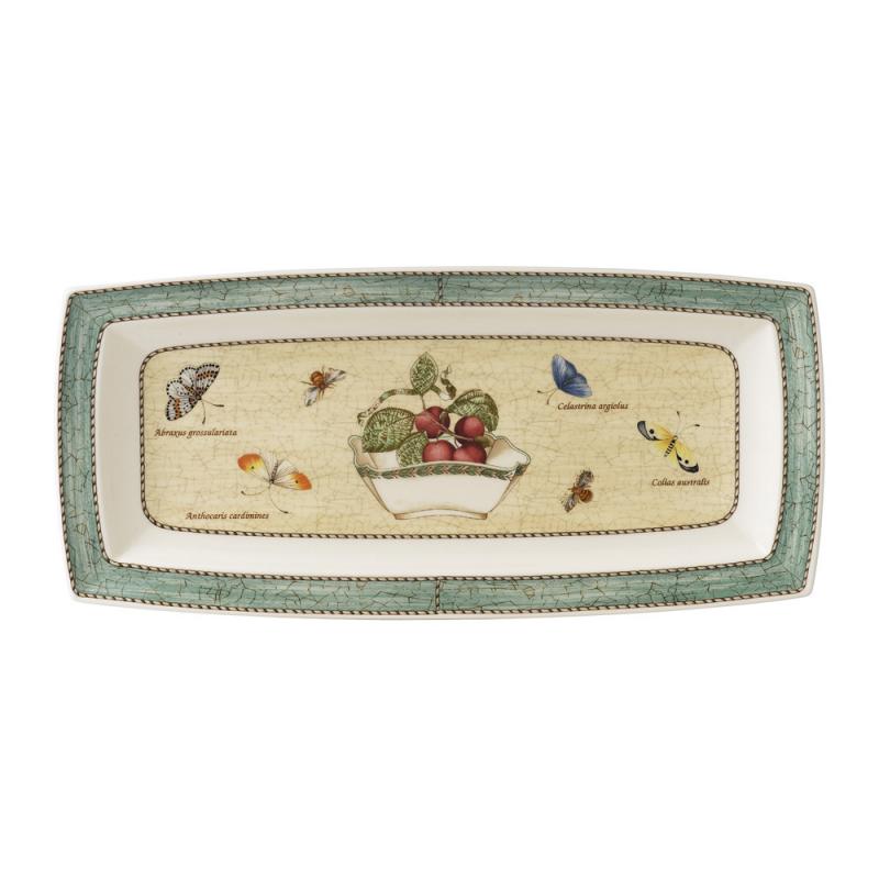 Wedgwood Sarah's Garden Rectangular Tray Green 30cm