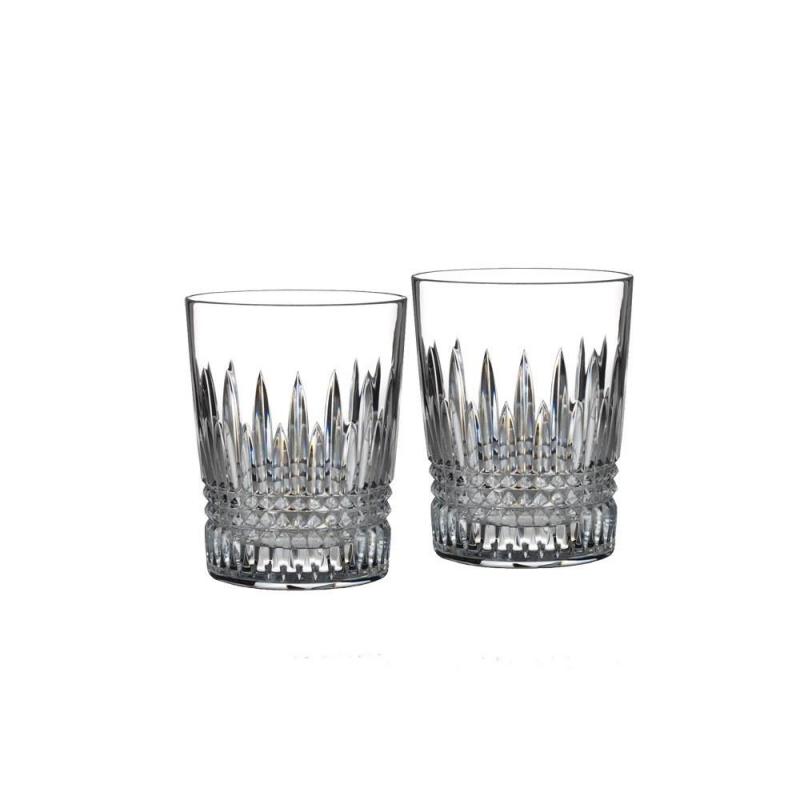 Waterford Lismore Diamond Whiskey Tumbler Glasses | Set of 2