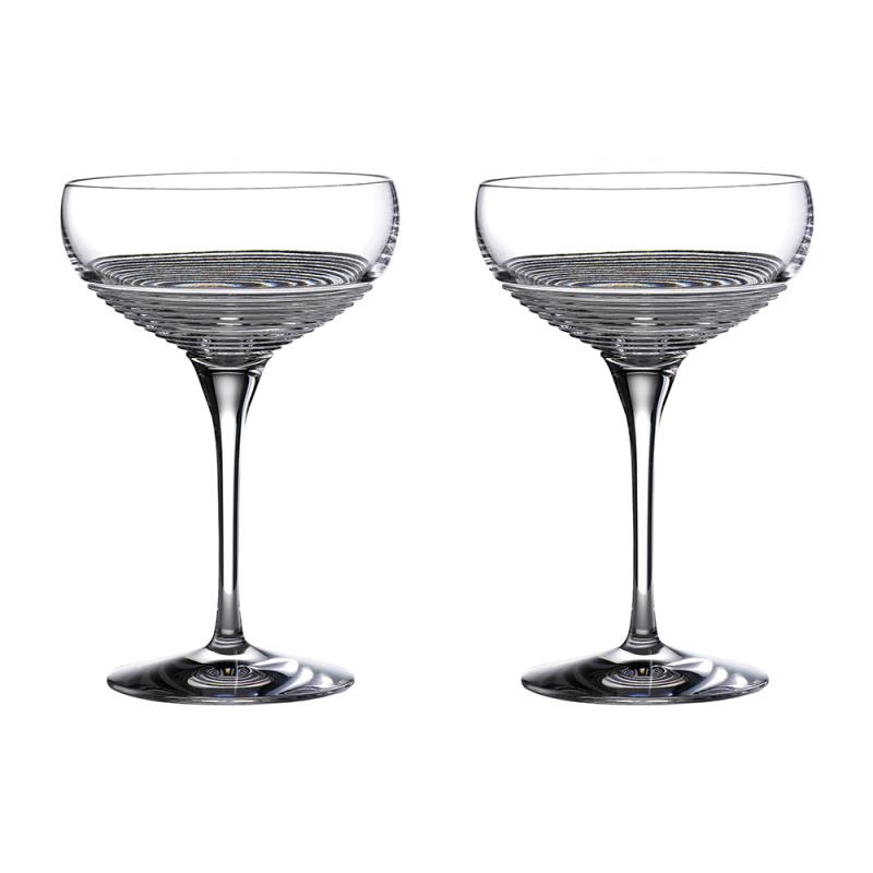 Waterford Mixology Rum Circon Coupe Pair