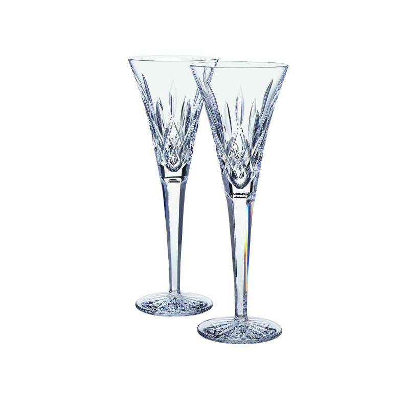 Waterford Lismore Classic Toasting Flute Pair