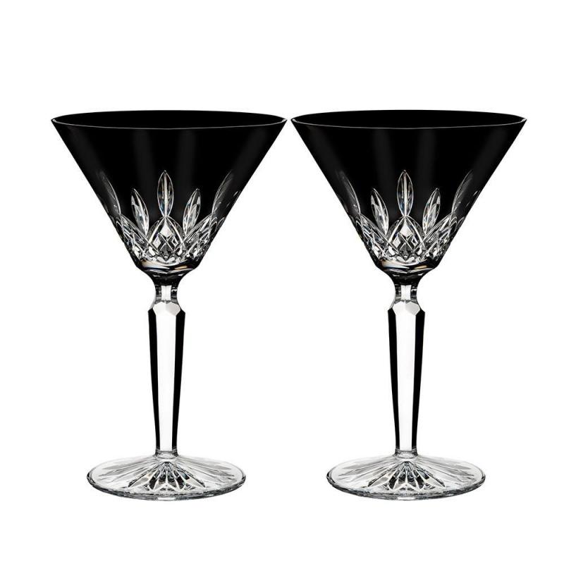 Waterford Lismore Black Cocktail Pair