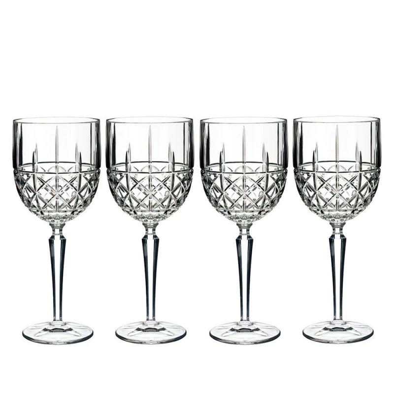 Marquis by Waterford Brady Crystalline Wine Goblet 443ml | Set of 4 Glasses