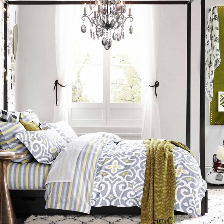 Boutique Collections Premium Range B003 5pcs Bed Sheets and Quilt Cover Set 400TC 100% Combed Cotton 