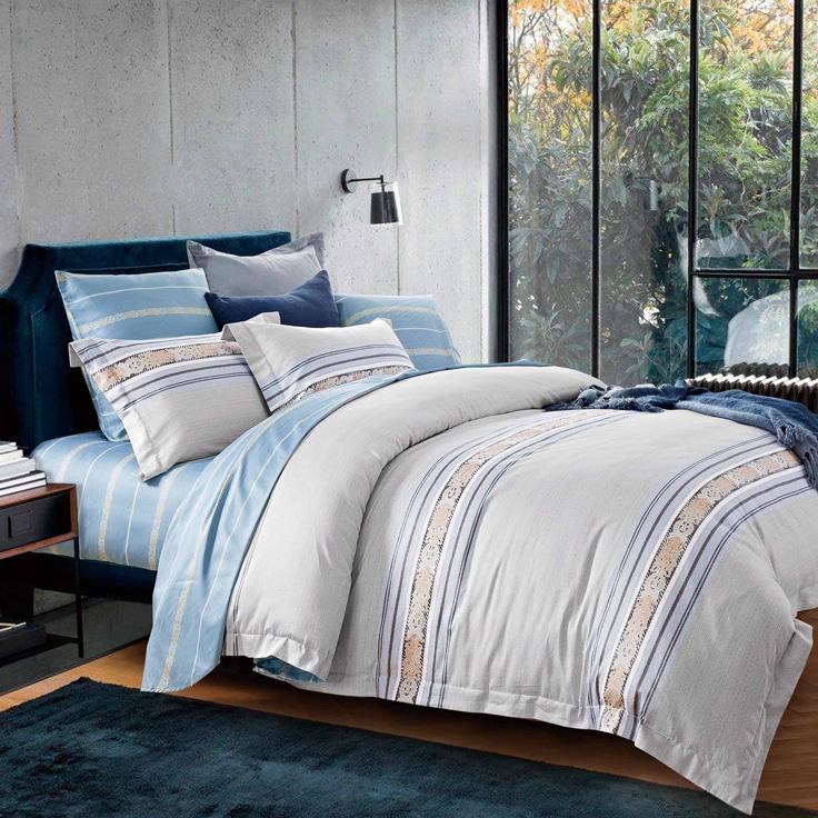 Boutique Collections Premium Range B005 5pcs Bed Sheets and Quilt Cover Set 400TC 100% Combed Cotton 