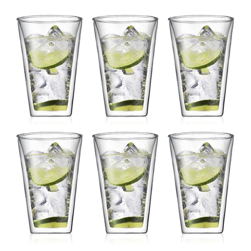 Bodum Canteen Double Wall Glass Large 400ml | Set of 6