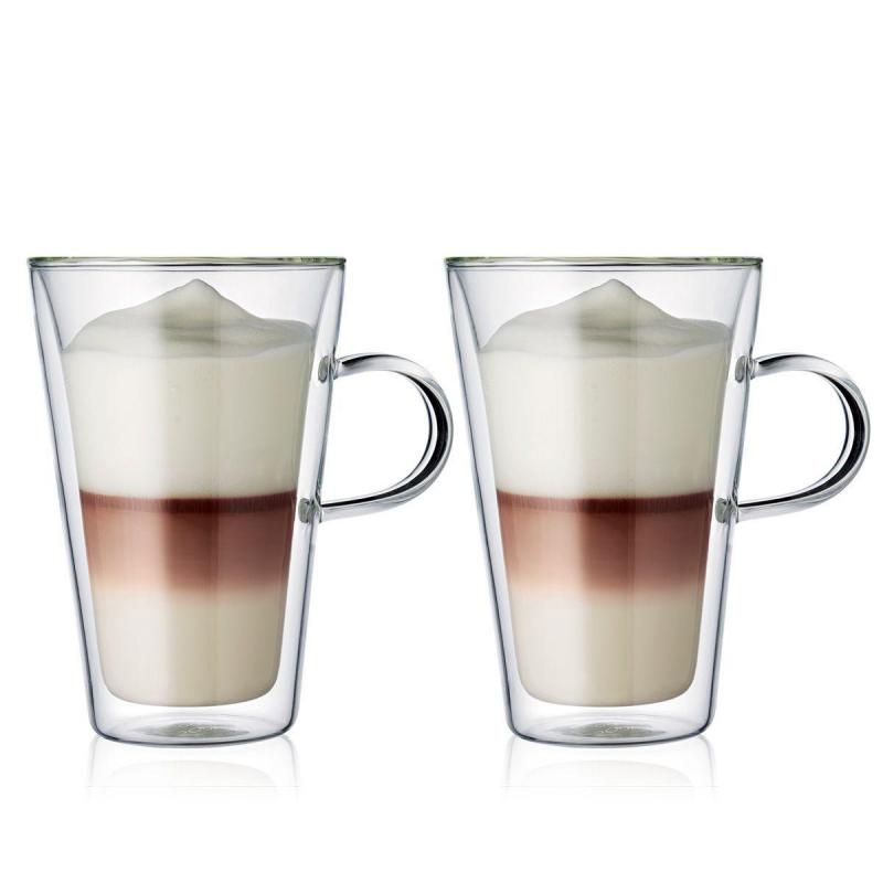 Bodum Canteen Double Wall Cup with Handle Large 400ml | Set of 2