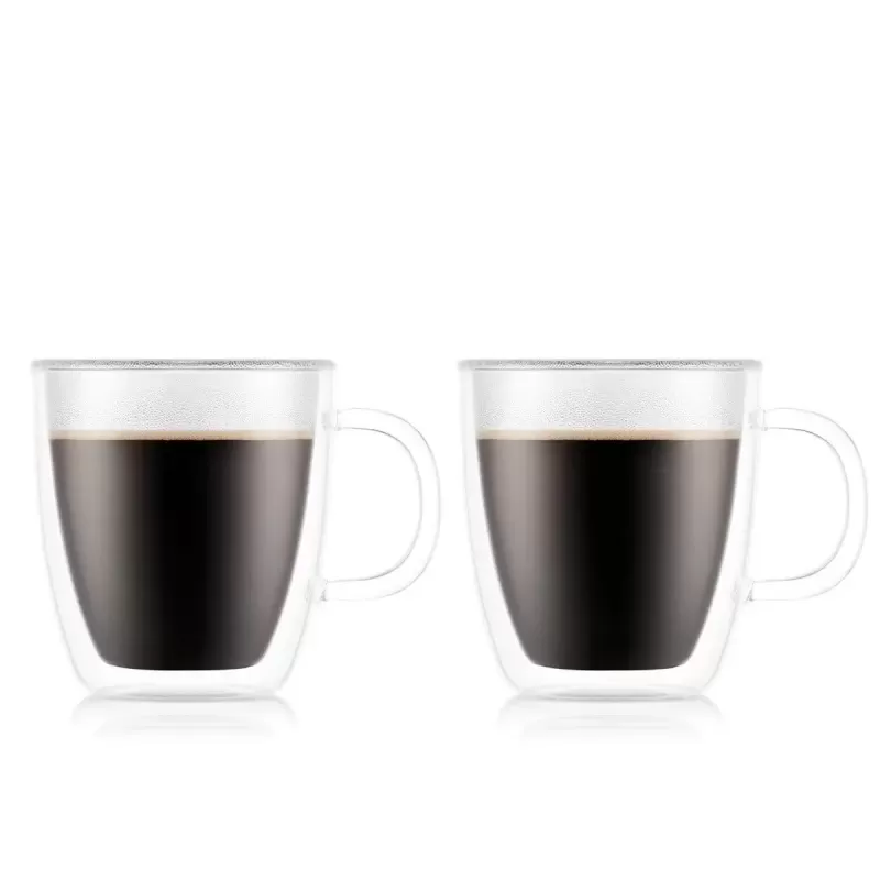 Bodum Bistro Double Wall Espresso Mug 300ml | Set of 2