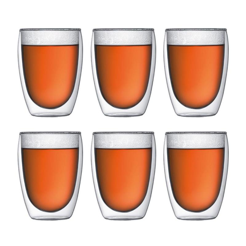 Bodum Pavina Double Wall Glass Medium 350ml | Set of 6