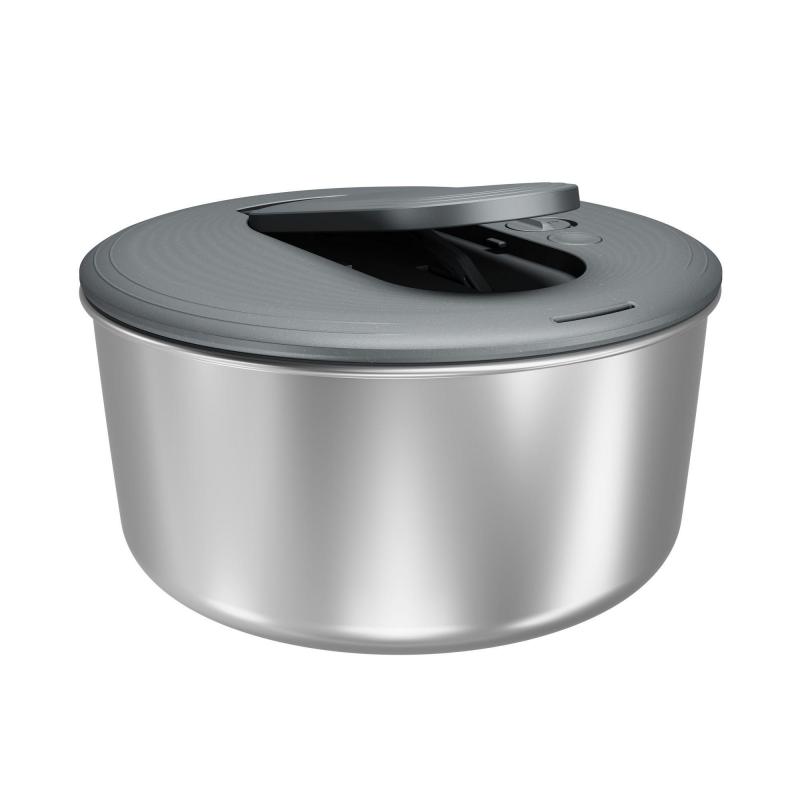 Zyliss Swift Dry Salad Spinner Stainless Steel | Large