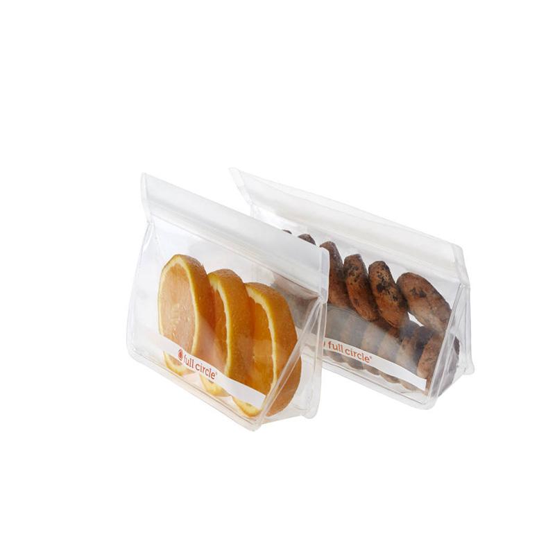 Full Circle Reusable Snack Bags Clear | Set of 2