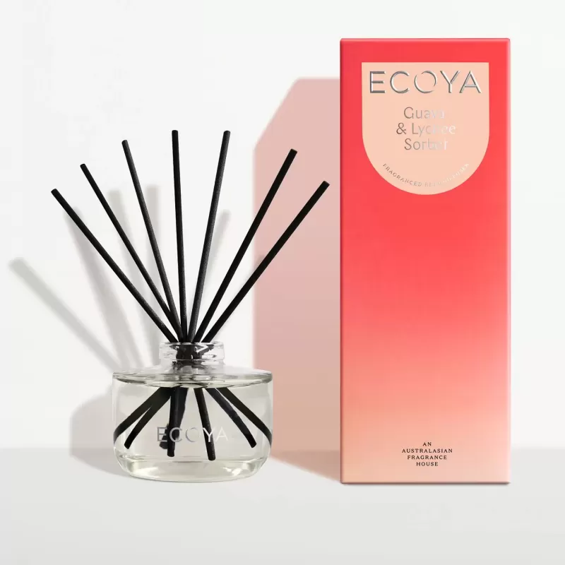 Ecoya Fragranced Reed Diffuser | Guava & Lychee Sorbet