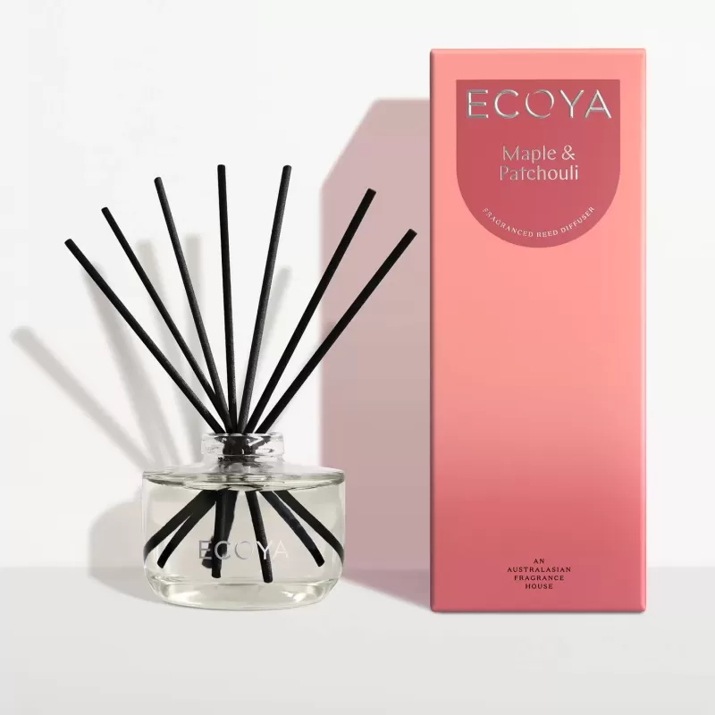 Ecoya Fragranced Reed Diffuser | Maple & Patchouli