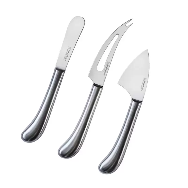 Stanley Rogers Pistol Grip Stainless Steel Cheese Knife Set | 3 Piece
