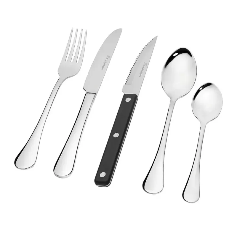 Stanley Rogers Manchester Cutlery Set with Steak Knives | 50 Piece