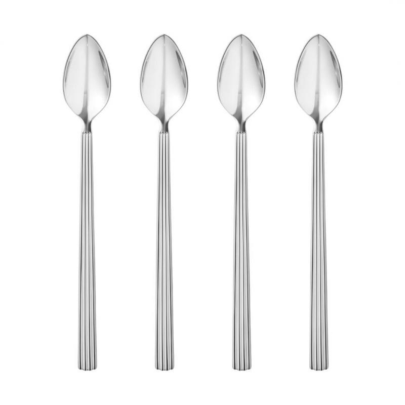 Georg Jensen Bernadotte Long Latte Spoon | 4 Piece