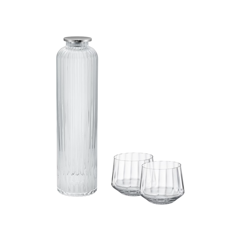 Georg Jensen Bernadotte Carafe with Tumbler Set | 3 Piece
