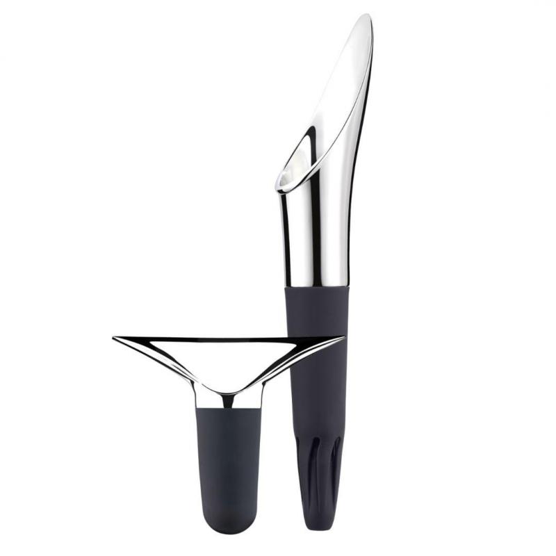 Georg Jensen Wine & Bar Wine Stopper and Wine Pourer