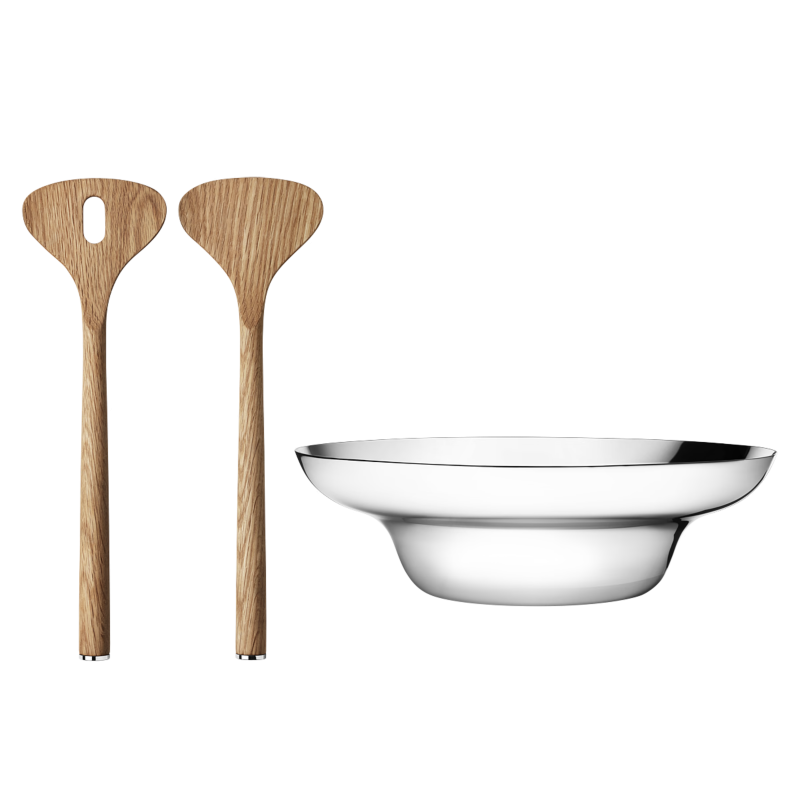 Georg Jensen Alfredo Bowl and Salad Server | 3 Piece