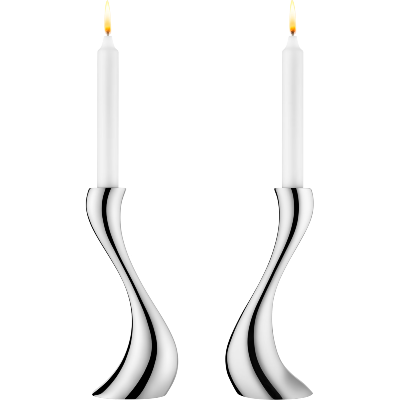Georg Jensen Cobra Candle Holder M | 2 Piece