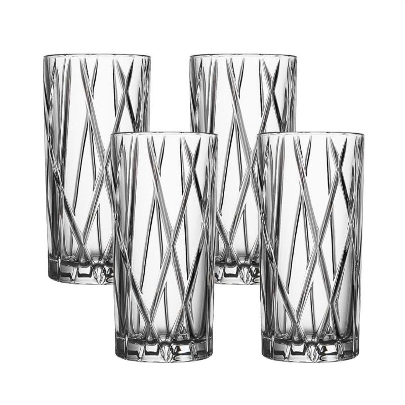 Orrefors City Highball Glass 370ml | 4 Piece