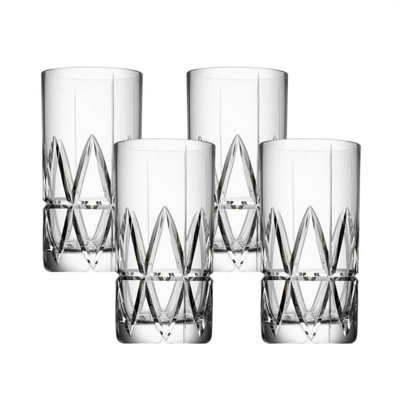 Orrefors Peak Highball Glass 370ml | 4 Piece