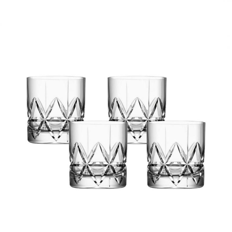 Orrefors Peak Old Fashioned Tumbler 250ml | 4 Piece