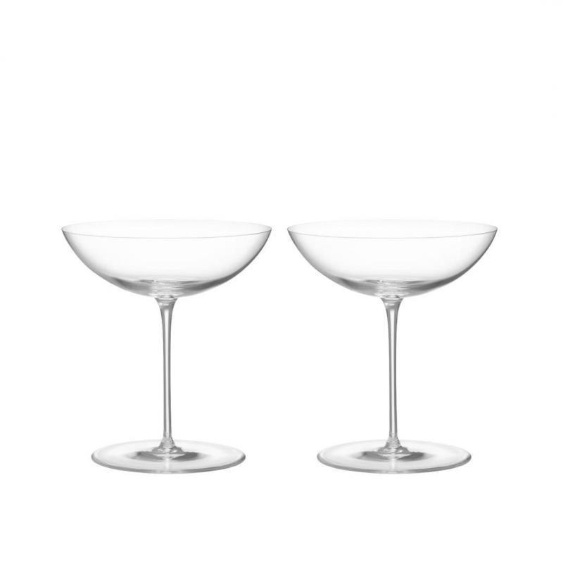 Orrefors Geometry Cocktail Glass 260ml | 2 Piece