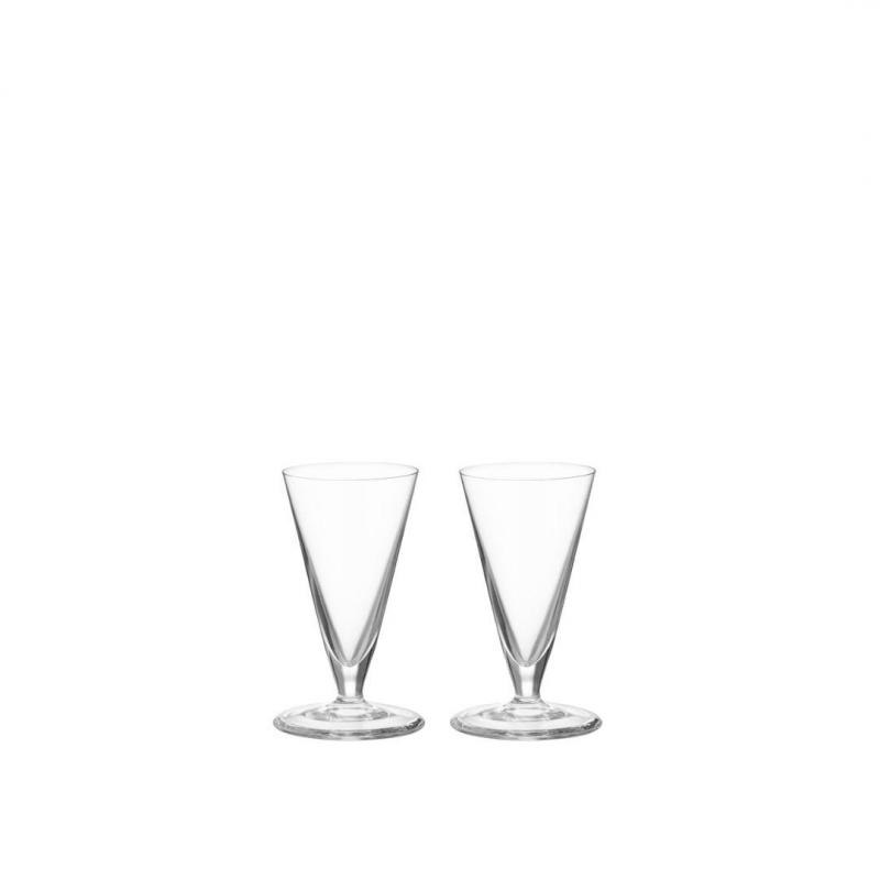 Orrefors Geometry Snaps Glass 60ml | 2 Piece