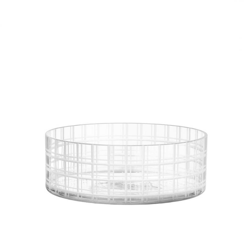 Orrefors Cut in Number Bowl Checkers | 27.5cm