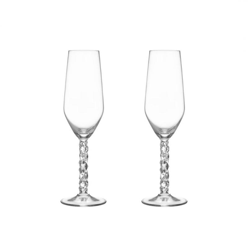 Orrefors Carat Champagne Glass 240ml | 2 Piece