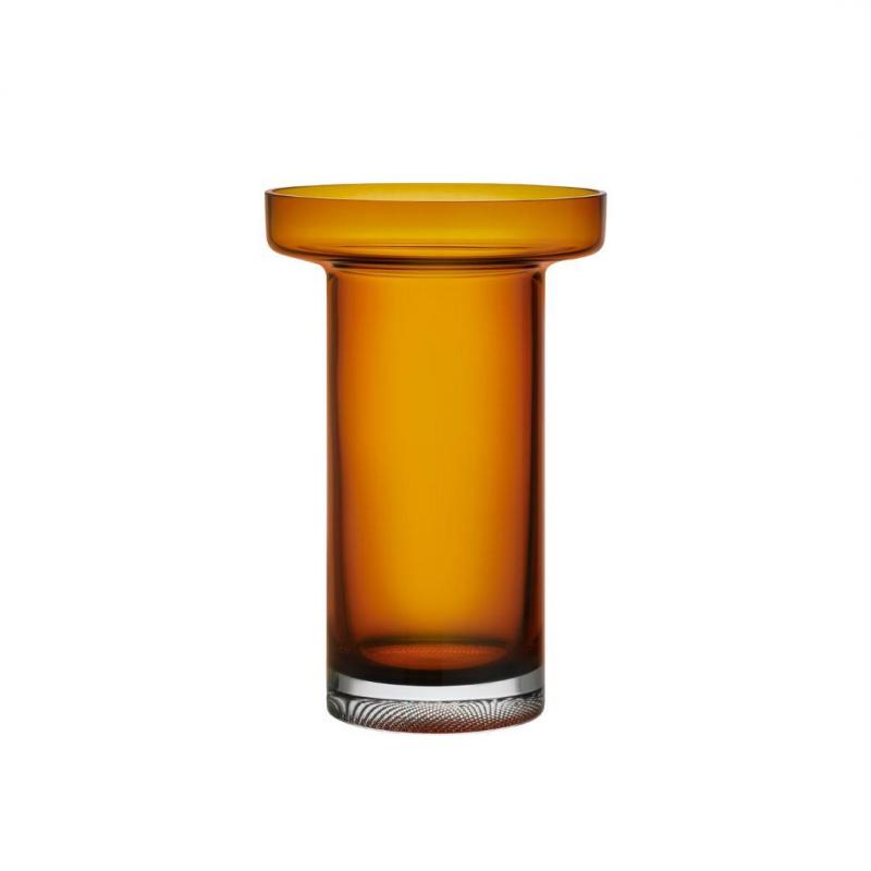Kosta Boda Limelight Rose Vase Amber | 23cm