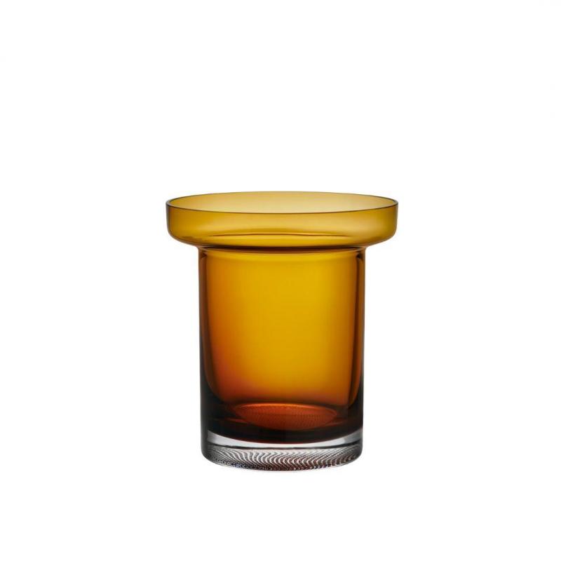 Kosta Boda Limelight Tulip Vase Amber | 19.5cm