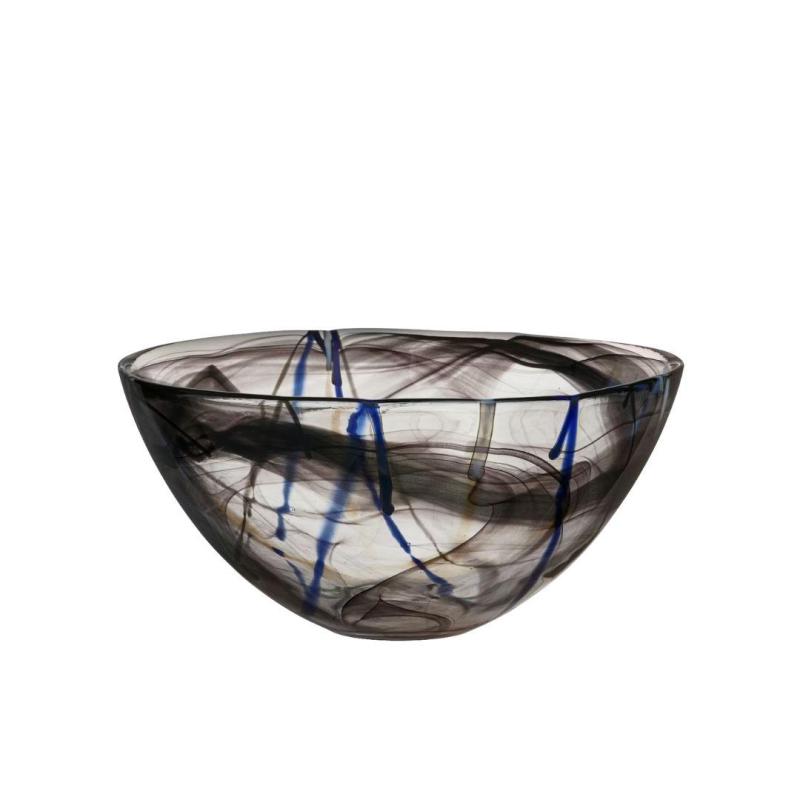 Kosta Boda Contrast Bowl Black | 35cm