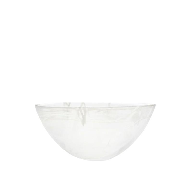 Kosta Boda Contrast Bowl White/White | 35cm