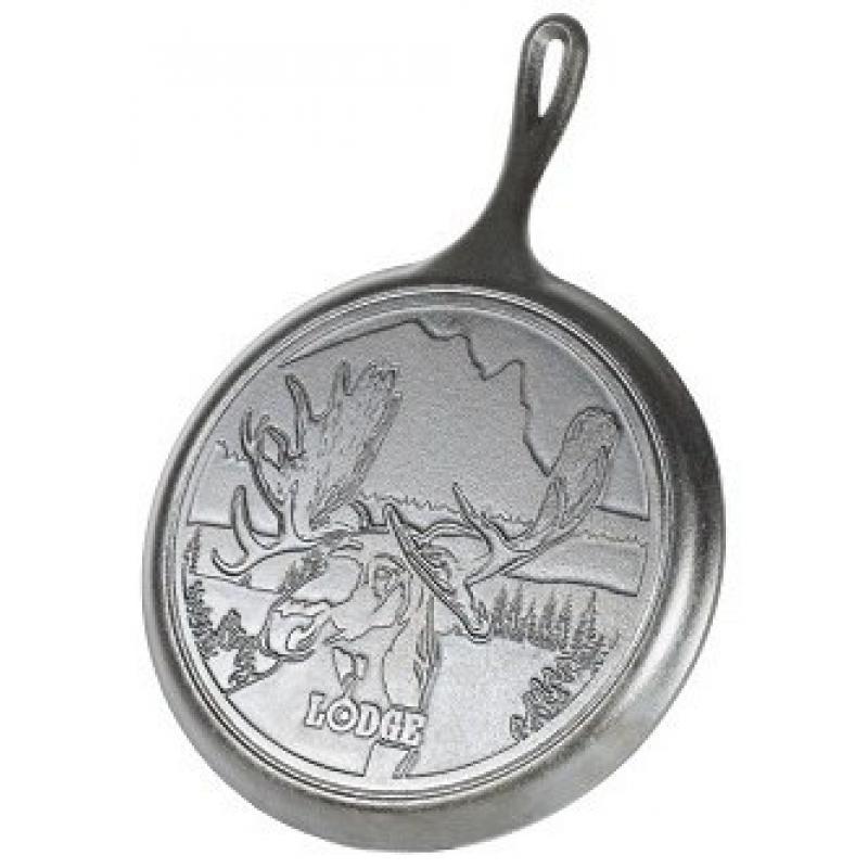 Lodge 10.5" Moose Wildlife Stamped Cast Iron Griddle