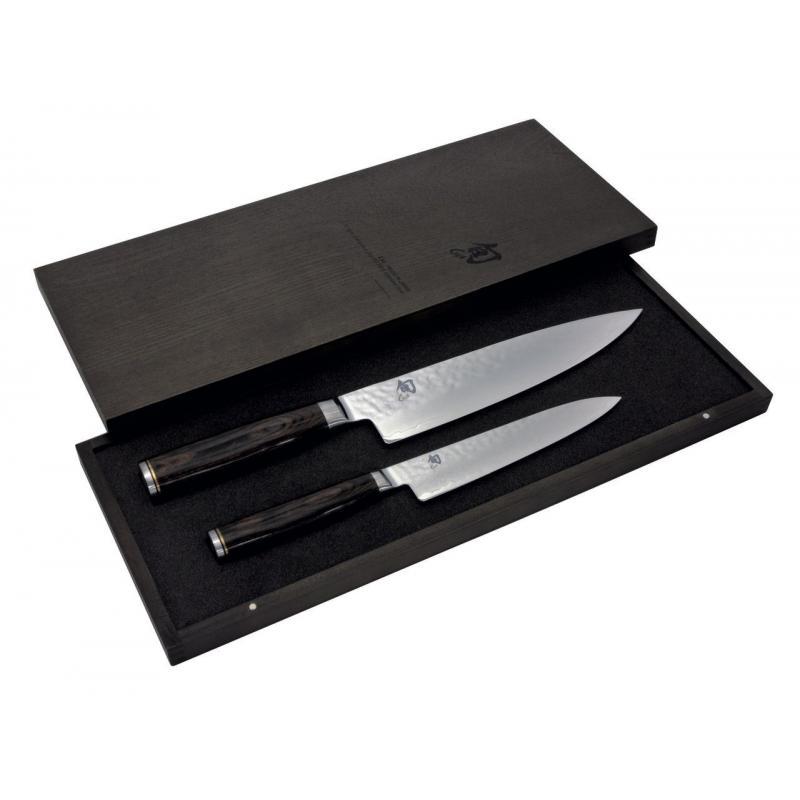 Shun Premier 2 Piece Knife Set | 20cm Chef + 16.5cm Utility Knife