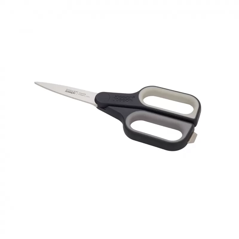 Joseph Joseph PlusCut Scissors with Integrated Box Cutter | Grey