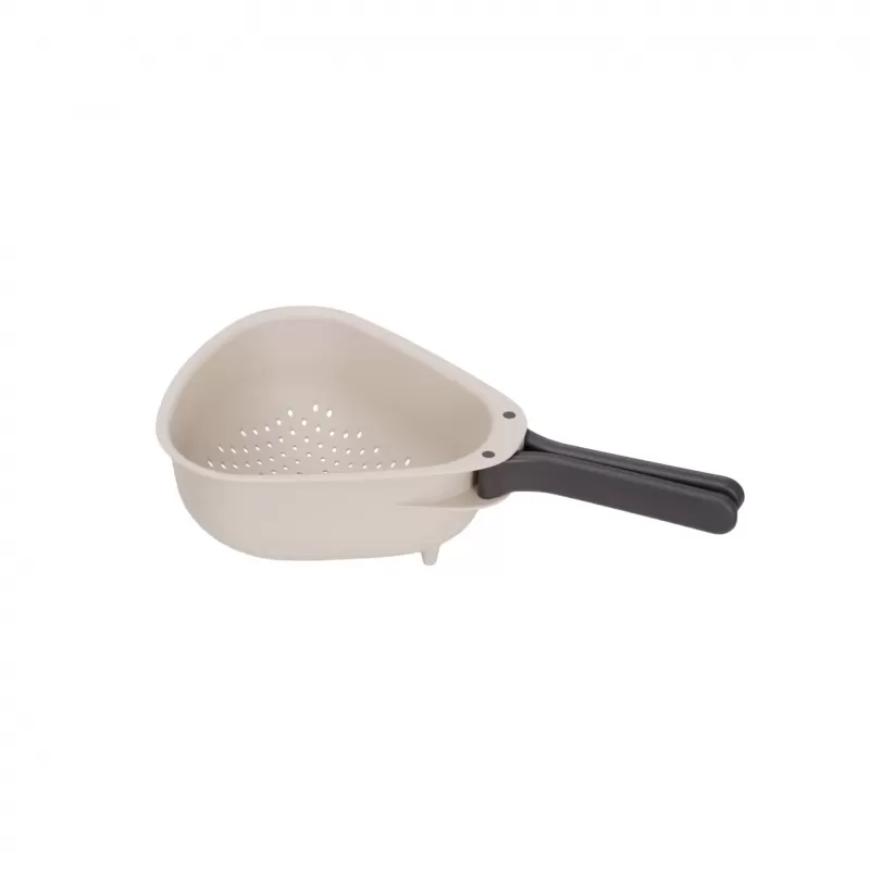 Joseph Joseph Droplet Colander Large with Folding Handle | Stone