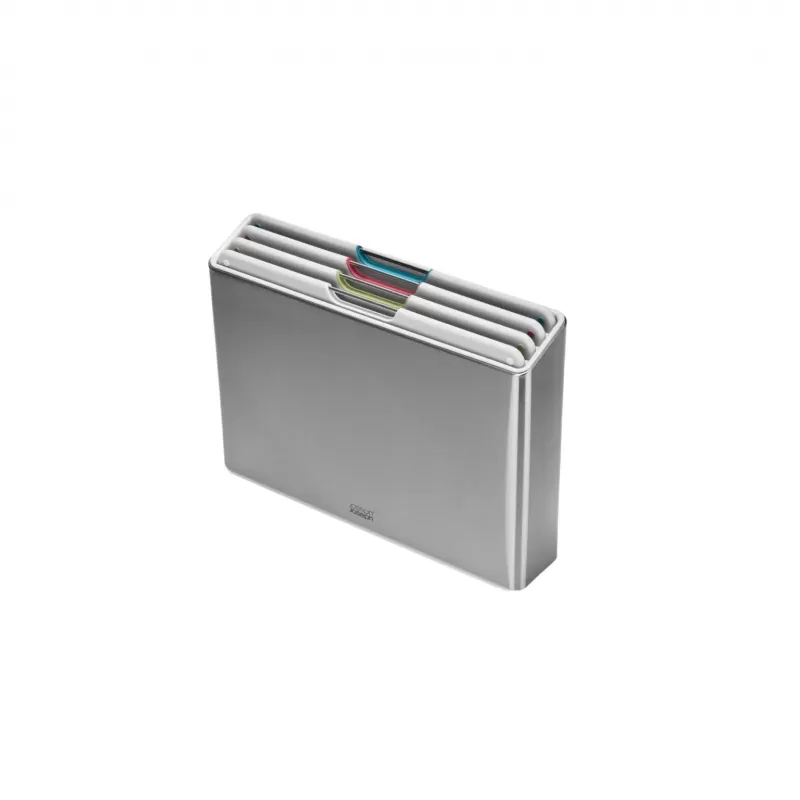 Joseph Joseph Folio Steel Stone Chopping Board Set with Stainless Steel Case | 4 Piece