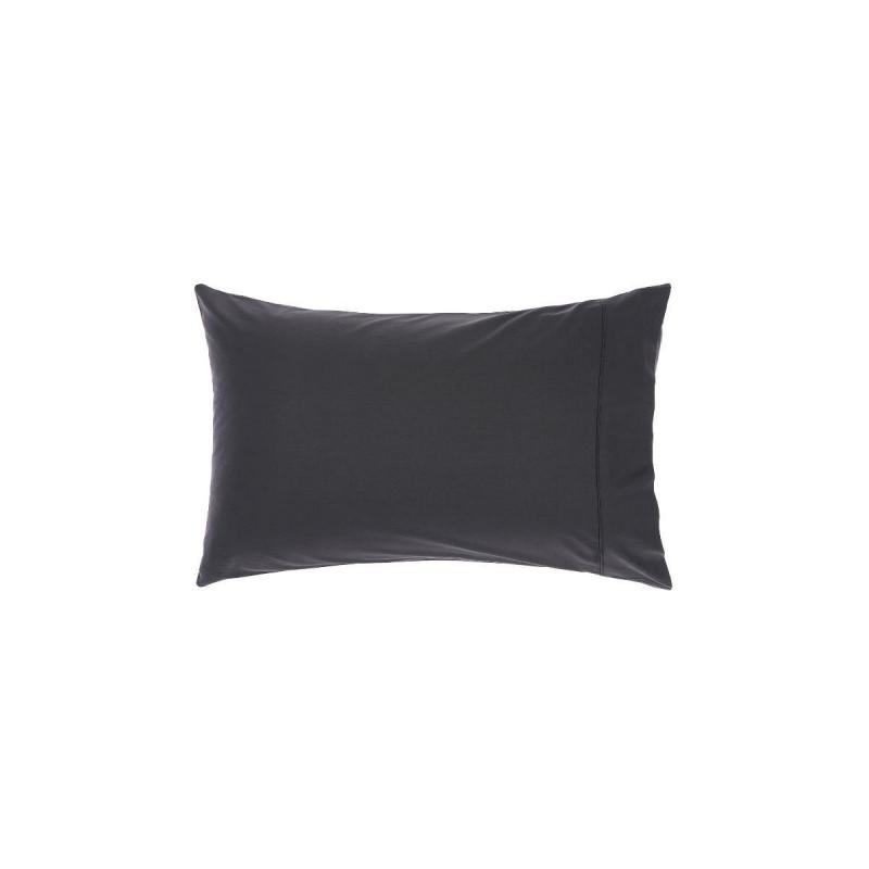 Linen House Nara Standard Pillowcase | Charcoal