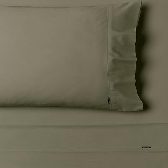 Linen House Nara Bamboo Cotton 400TC Sheet Set | King | Moss