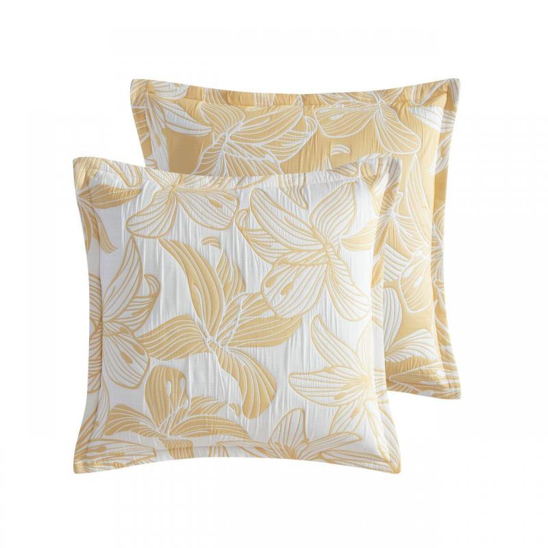 Platinum Grace Mustard European Pillowcase