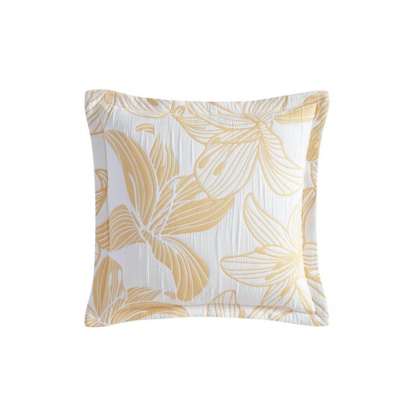 Platinum Grace Mustard Square Filled Cushion | 45x45cm