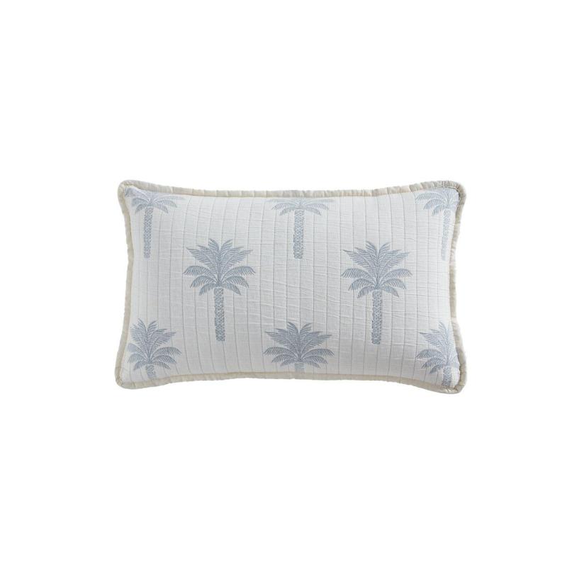 Platinum Tahiti Denim Breakfast Cushion | 30x50cm