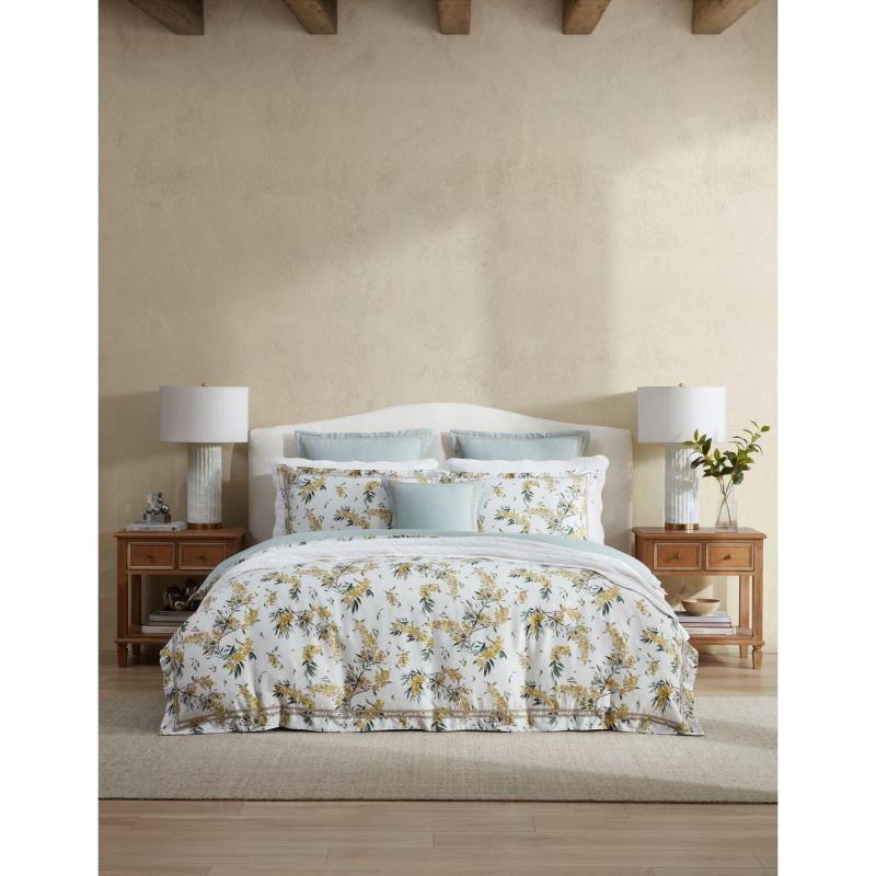 Private Collection Acacia White Quilt Cover Set | Queen Bed