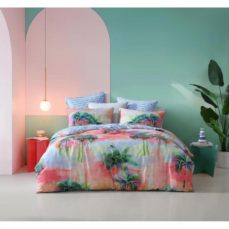 Logan & Mason Coconut Grove Multi Quilt Cover Set | Super King Bed
